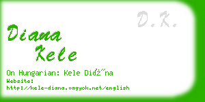 diana kele business card